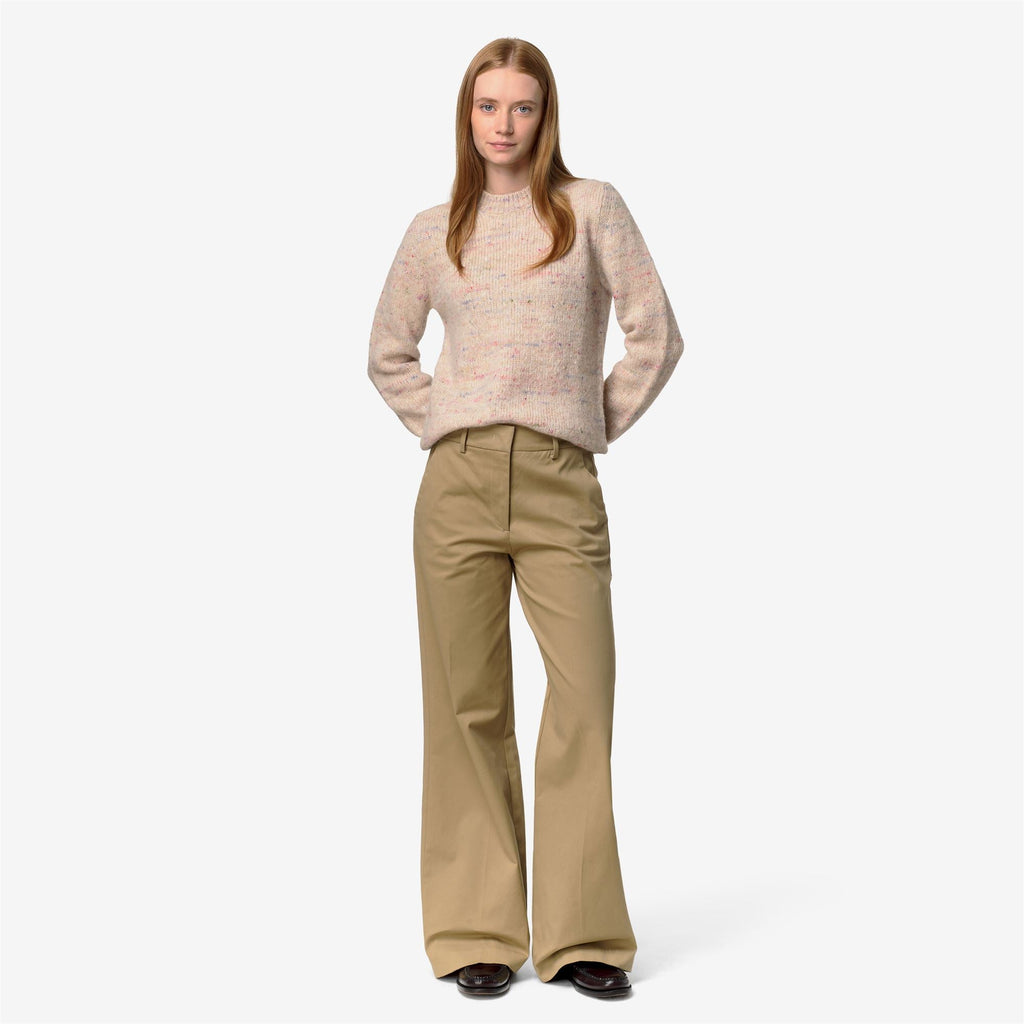TYANNE TWILL TECH PEACH - Pantalon - Chino - Femme - Beige Khaki