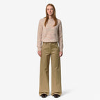 TYANNE TWILL TECH PEACH - Pantalon - Chino - Femme - Beige Khaki