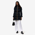 JIN MAXI RUFFLES - Vestes - Long - Femme - Blue Depth