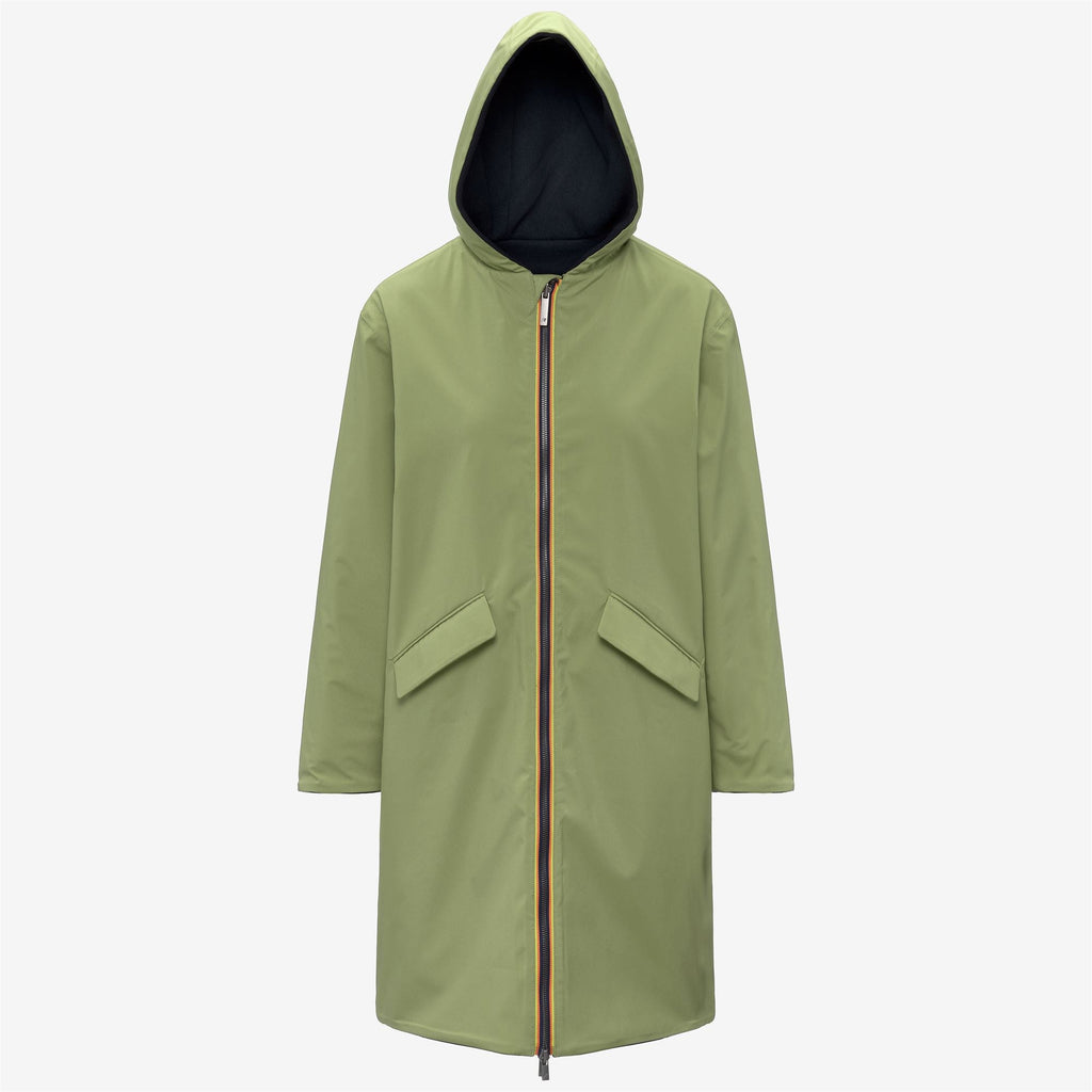 SHALA WOOL BONDED DOUBLE - Vestes - Longueur 3/4 - Femme - Blue Depth-Green Gold