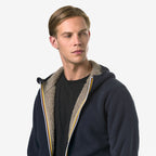 JACK SHERPA POLAR DOUBLE - Polaire - Veste - Homme - Blue Depth-Beige Taupe
