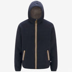 JACK SHERPA POLAR DOUBLE - Polaire - Veste - Homme - Blue Depth-Beige Taupe