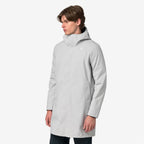 THOMAS BONDED - Vestes - Long - Homme - Grey Ash-Blue Depth