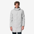 THOMAS BONDED - Vestes - Long - Homme - Grey Ash-Blue Depth