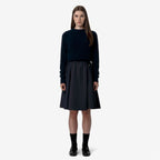 GAELA SATIN - Jupes - Longuette - Femme - Blue Depth