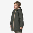 P. LE VRAI 4.0 EIFFEL ORSETTO - Vestes - Longueur 3/4 - Enfant unisexe - GREEN BLACKISH