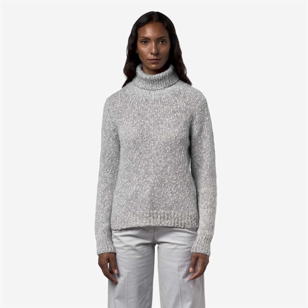 CORINE COCCOLA YARN - Maille - Pull-over - Femme - GREY-WHITE