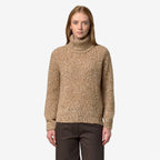 CORINE COCCOLA YARN - Maille - Pull-over - Femme - BROWN-WHITE