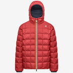 JACK ST THERMO DOUBLE - Vestes - Court - Homme - Blue Depth-Red Dk Chili
