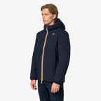 JACK ST THERMO DOUBLE - Vestes - Court - Homme - Blue Depth-Red Dk Chili