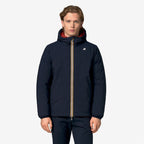 JACK ST THERMO DOUBLE - Vestes - Court - Homme - Blue Depth-Red Dk Chili