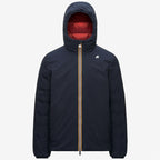 JACK ST THERMO DOUBLE - Vestes - Court - Homme - Blue Depth-Red Dk Chili