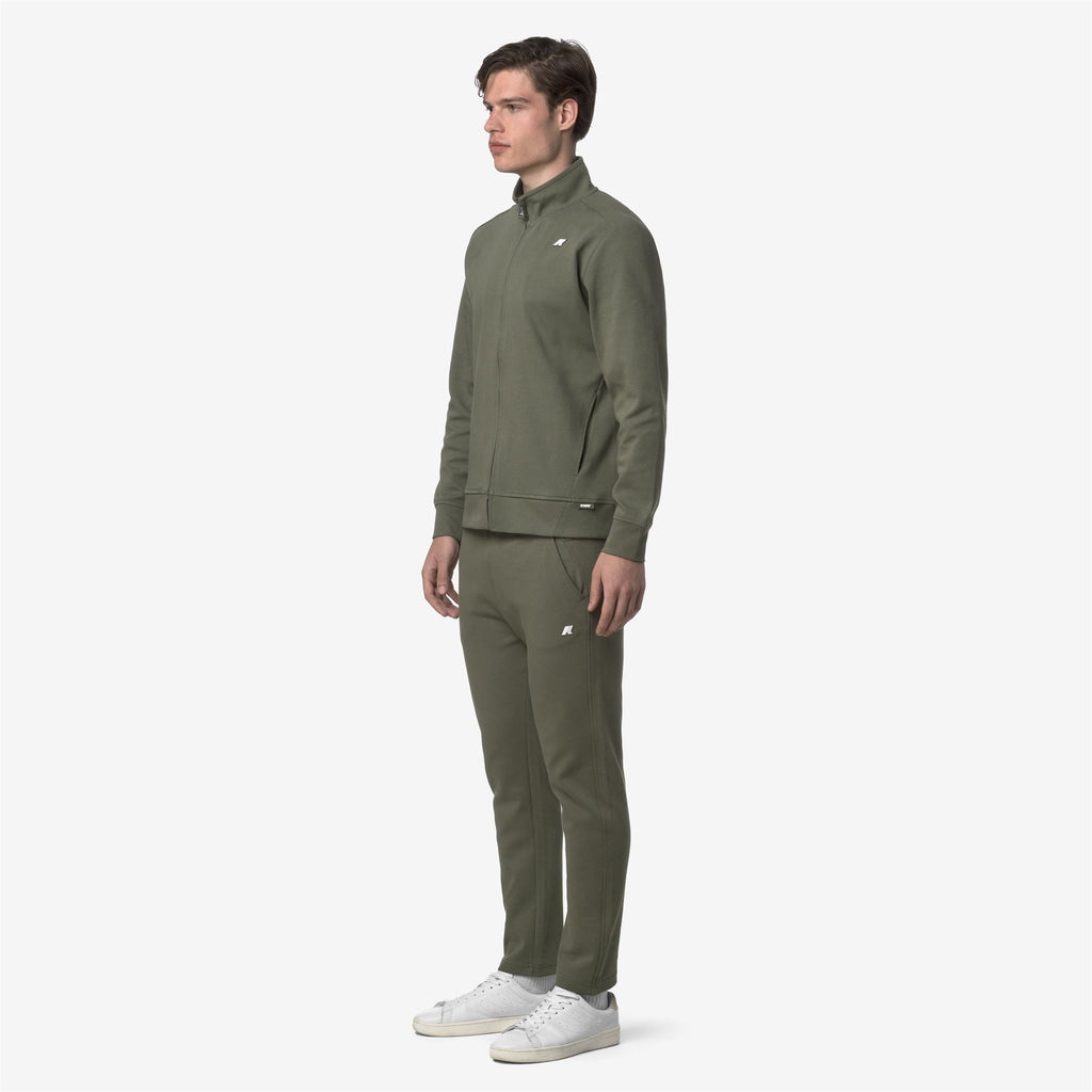 ITON INTERLOCK - Pantalon - Pantalons de sport - Homme - Green Lichen