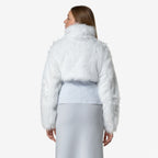MEL ECO FUR BONDED - Vestes - Court - Femme - Grey Lilla-Black Ash