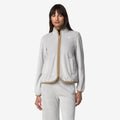TUDA VELOUR POLAR - Polaire - Veste - Femme - Grey Ash-Beige Khaki