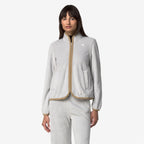 TUDA VELOUR POLAR - Polaire - Veste - Femme - Grey Ash-Beige Khaki