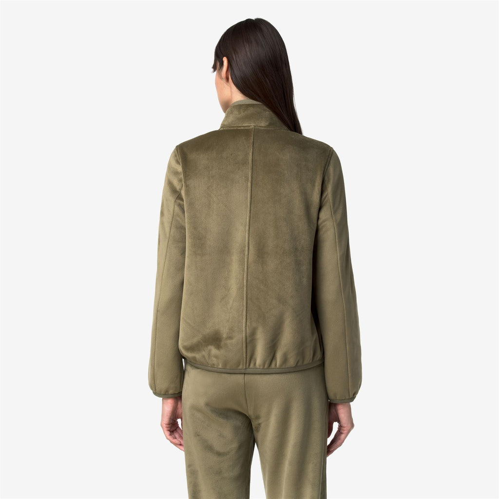 TUDA VELOUR POLAR - Polaire - Veste - Femme - Green Army-Green Army