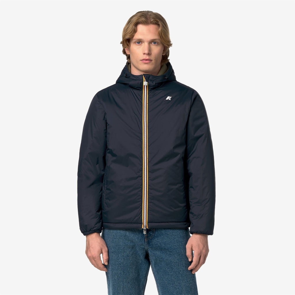 JACK SPACER NYLON DOUBLE - Vestes - Court - Homme - Green Army-Blue Depth