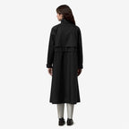 BARBREIN COTTON 3LAYERS AF - Vestes - Long - Femme - Black Pure-Black Pure