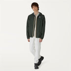 JACQUES NYLON JERSEY - Vestes - Court - Homme - GREEN BLACKISH